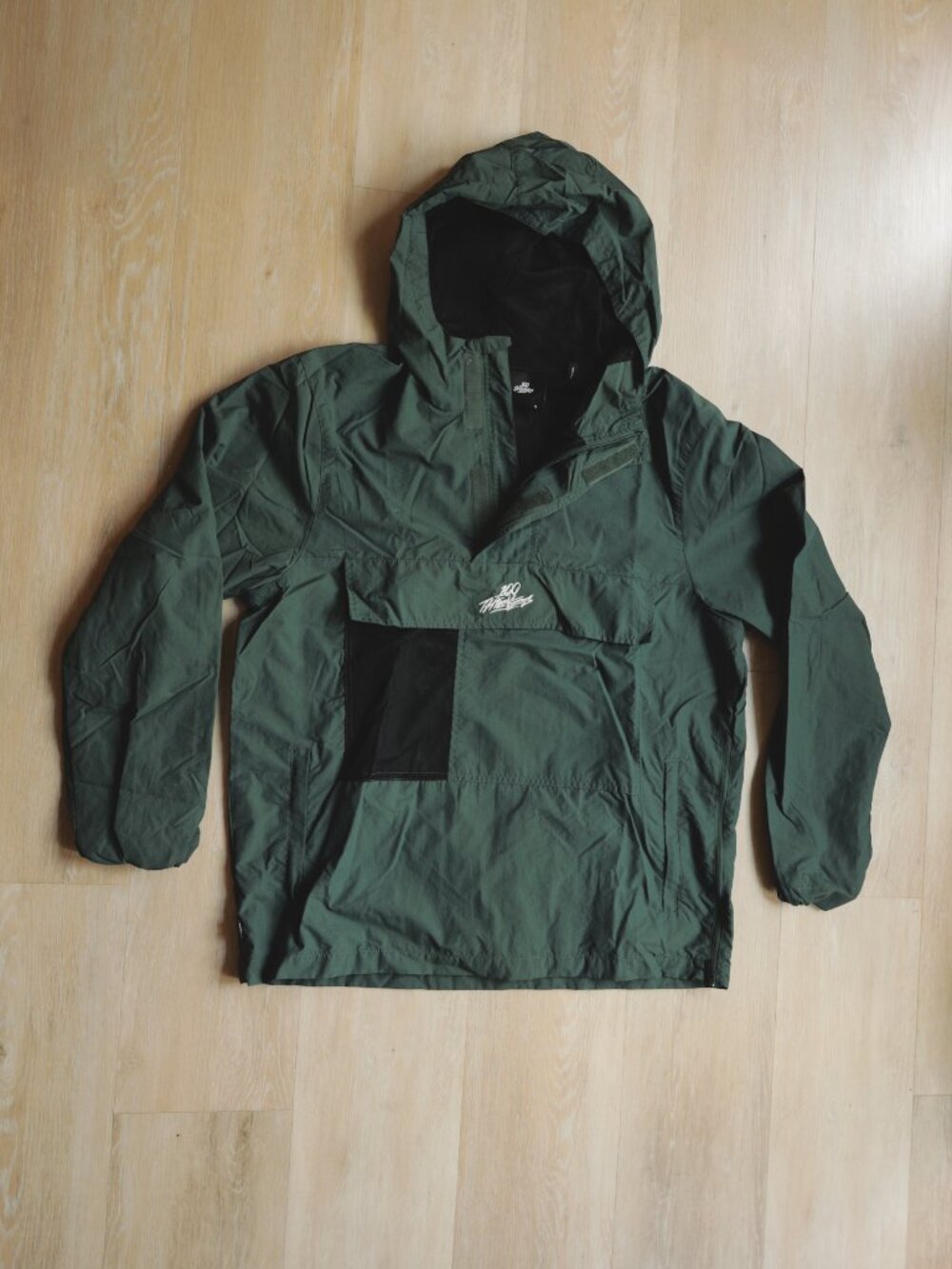 100 Thieves Foundation Collection Green Anorak Jacket Men’s Small Hooded Pullove